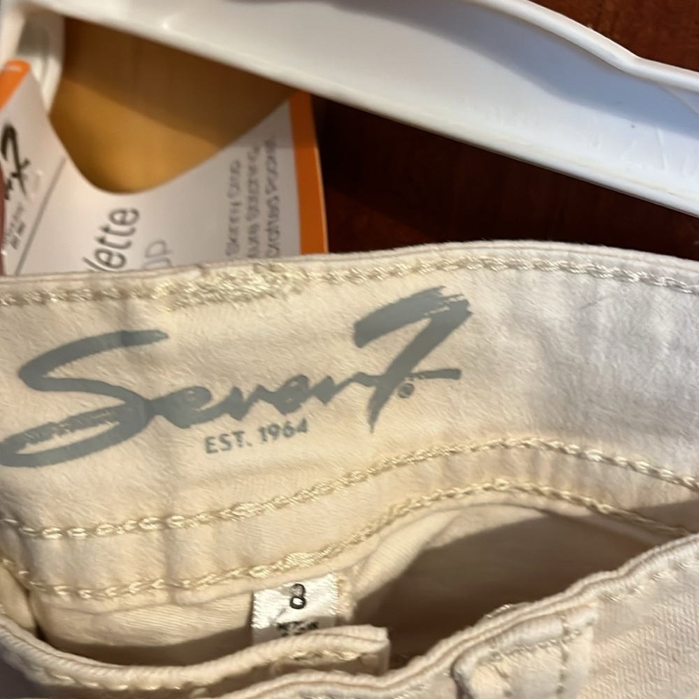 Seven7 Starlette Crop Ivory Jeans - Picture 2 of 4